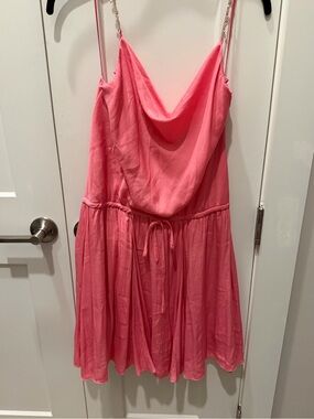 💗 Mustard Seed Pink Chain Strap Dress